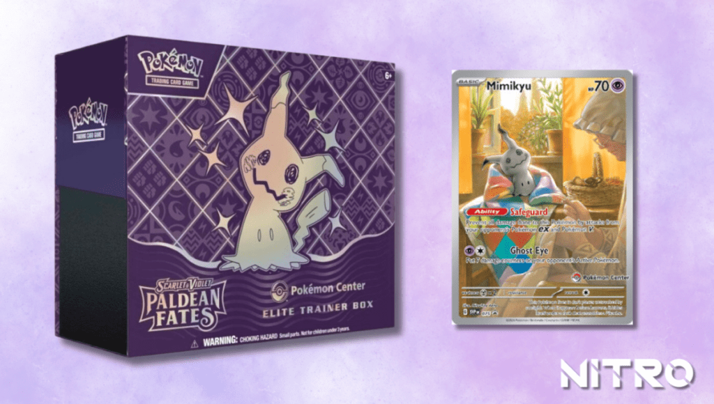 Elite Trainer Box Mimikyu Brilhante Escalate e Violeta Destinos de Paldea