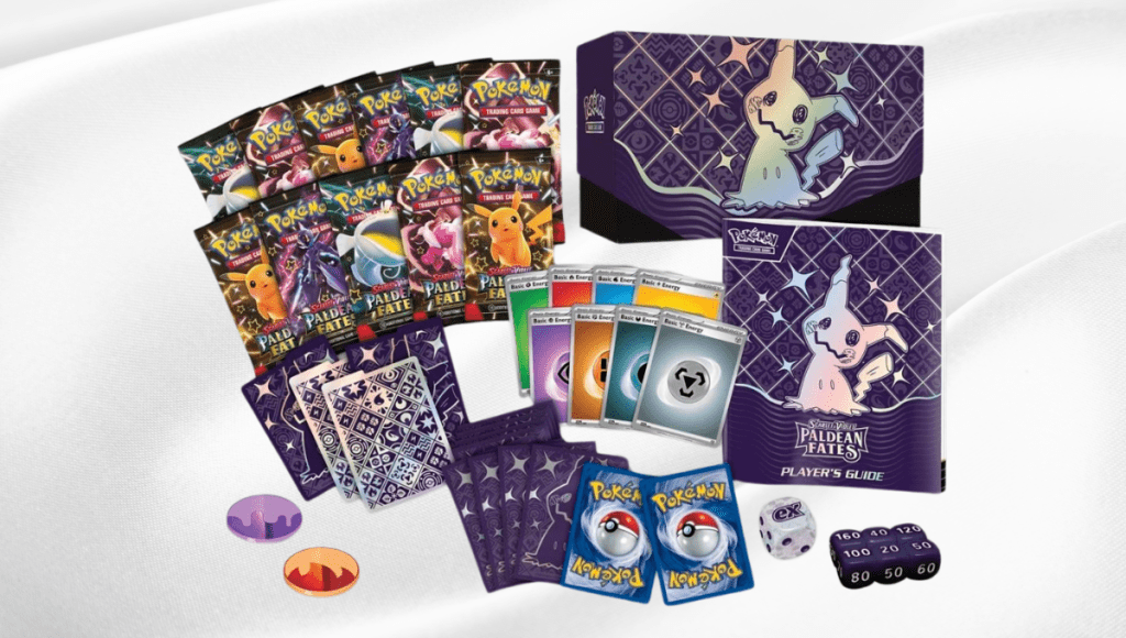Produtos da Coleção de Treinador Avançado de Destinos de Paldea Mimikyu Brilhante