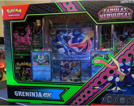 Box Coleção Ilustração Especial Greninja ex – Fábulas Nebulosas