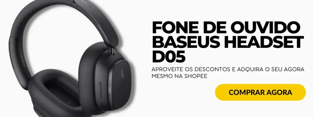 Fone de Ouvido baseus Headset D05 - DESCONTOS NA SHOPEE - NITRO GAMES