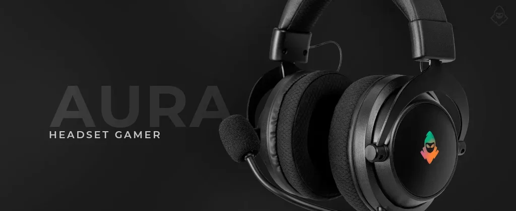 Headset Gamer Mancer Aura, RGB, Drivers 50mm, Preto, MCR-AUR-RGB01- Reprodução: Pichau
