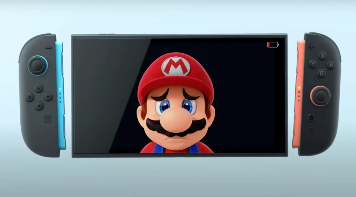 Descobriram como economizar a bateria do Switch 2, confira!