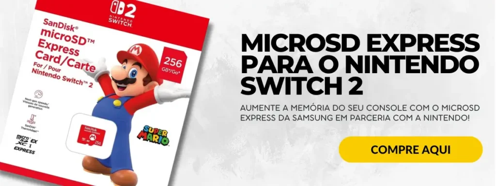 Microsd express para o nintendo switch 2